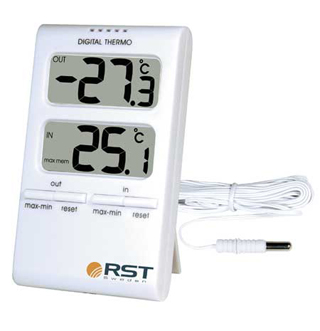Комнатный термометр цифровой RST 02100 с проводным датчиком