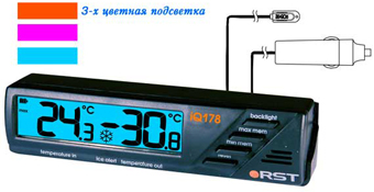 Автомобильный термометр RST 02178